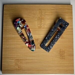 SALE💚 any 3 for $18 💚 Hair Clips Rectangular Hair Barrette Acrylic